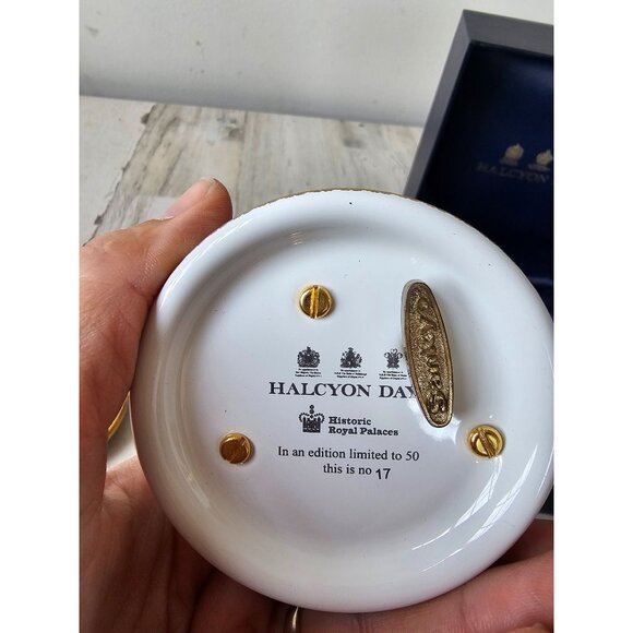 Halcyon days enamel historic royal places time for tea as is - Picture 6 of 6